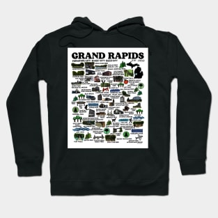 Grand Rapids Map Hoodie